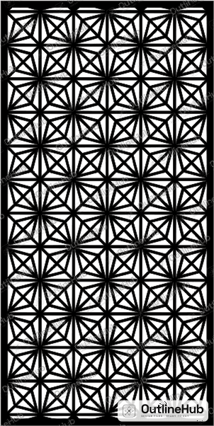 Star Pattern Jaali Design: Size, Material and Cutting Guide – OutlineHub