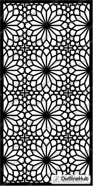 Islamic Star Jaali Design: Size, Material and Cutting Guide – OutlineHub
