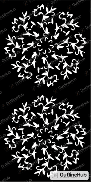 Round Leaf Jaali Design for Laser Cutting: Cutting Guide – OutlineHub